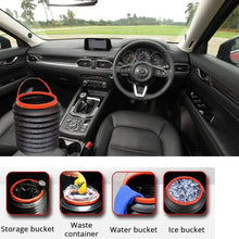 Foldable Storage Bucket – Water Container & Dustbin for Home, Car, Kitchen